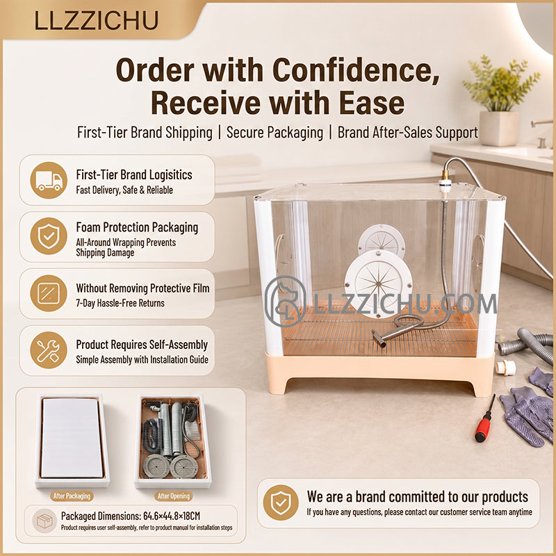 LLZZICHU Pet Bathing Cage | Solves Problems Like Pets Resisting Baths Struggling