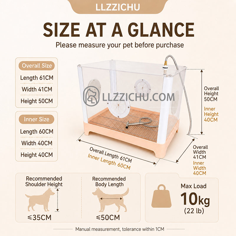 LLZZICHU Pet Bathing Cage | Solves Problems Like Pets Resisting Baths Struggling